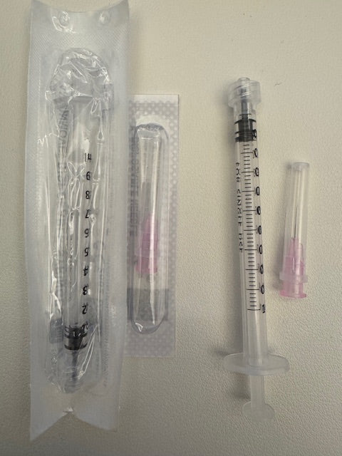 1ml Syringe and 32g 4mm Needle